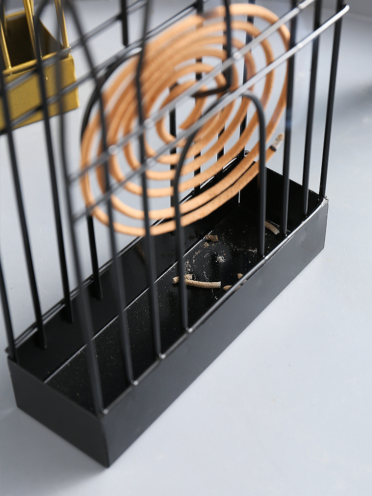 鸟笼蚊香架子蚊香盒檀香蚊香炉家用支架蚊香座创意户外蚊香盘托