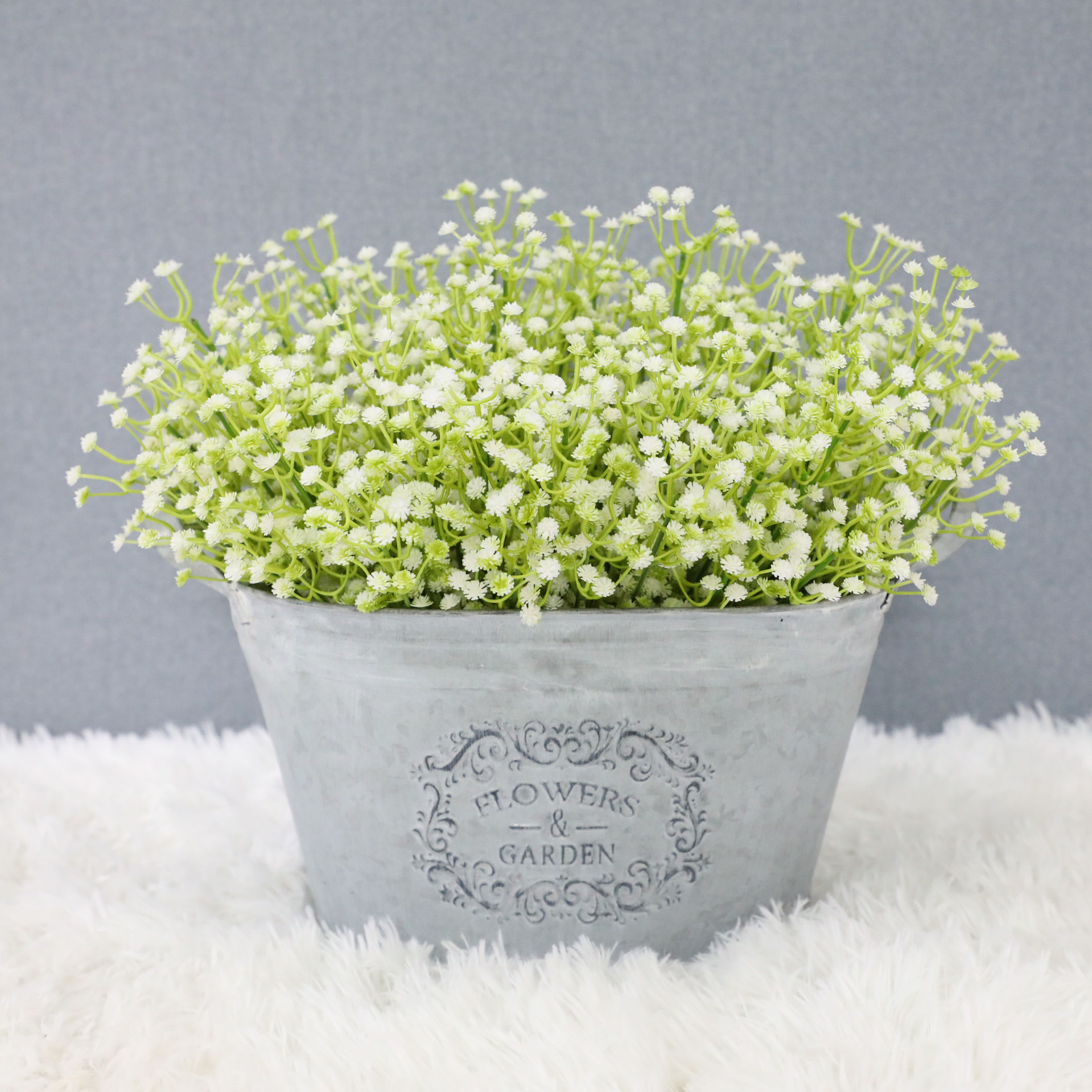 跨境专供 仿真7叉满天星花束婚庆装饰手捧仿真花家居餐厅假花摆设