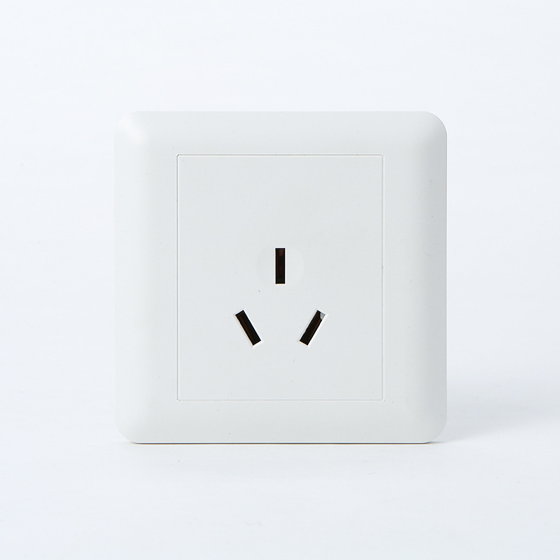 86 Concealed Five-Hole Socket Panel One-Opening Five-Hole 16A Switch Socket Multi-Specification Frosted Engineering Switch Socket