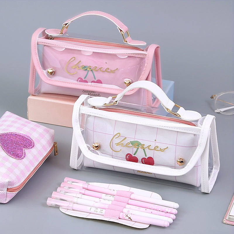 少女心大容量笔袋感日系ins风小学生初中女孩韩国文具铅笔盒