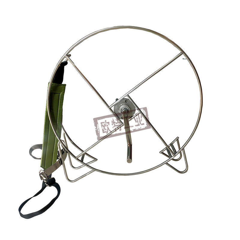 手摇式卷消防水带工具肩背卷带器手摇式水带收卷工具转盘式水带架