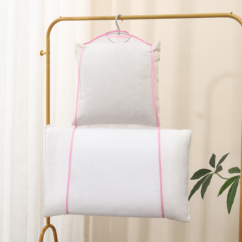 厂家直供晾晒架窗外晾枕头公仔抱枕防晒加固晒枕套枕头枕芯网袋