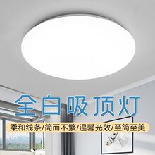 吸顶灯白透镜LED餐厅阳台过道玄关工程灯具简约新款卧室灯批发