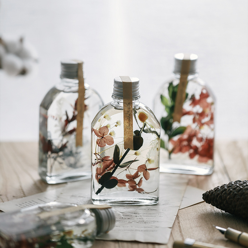 花浮游花瓶植物标本玻璃瓶礼盒装 桌面摆件礼物女生礼品-阿里巴巴