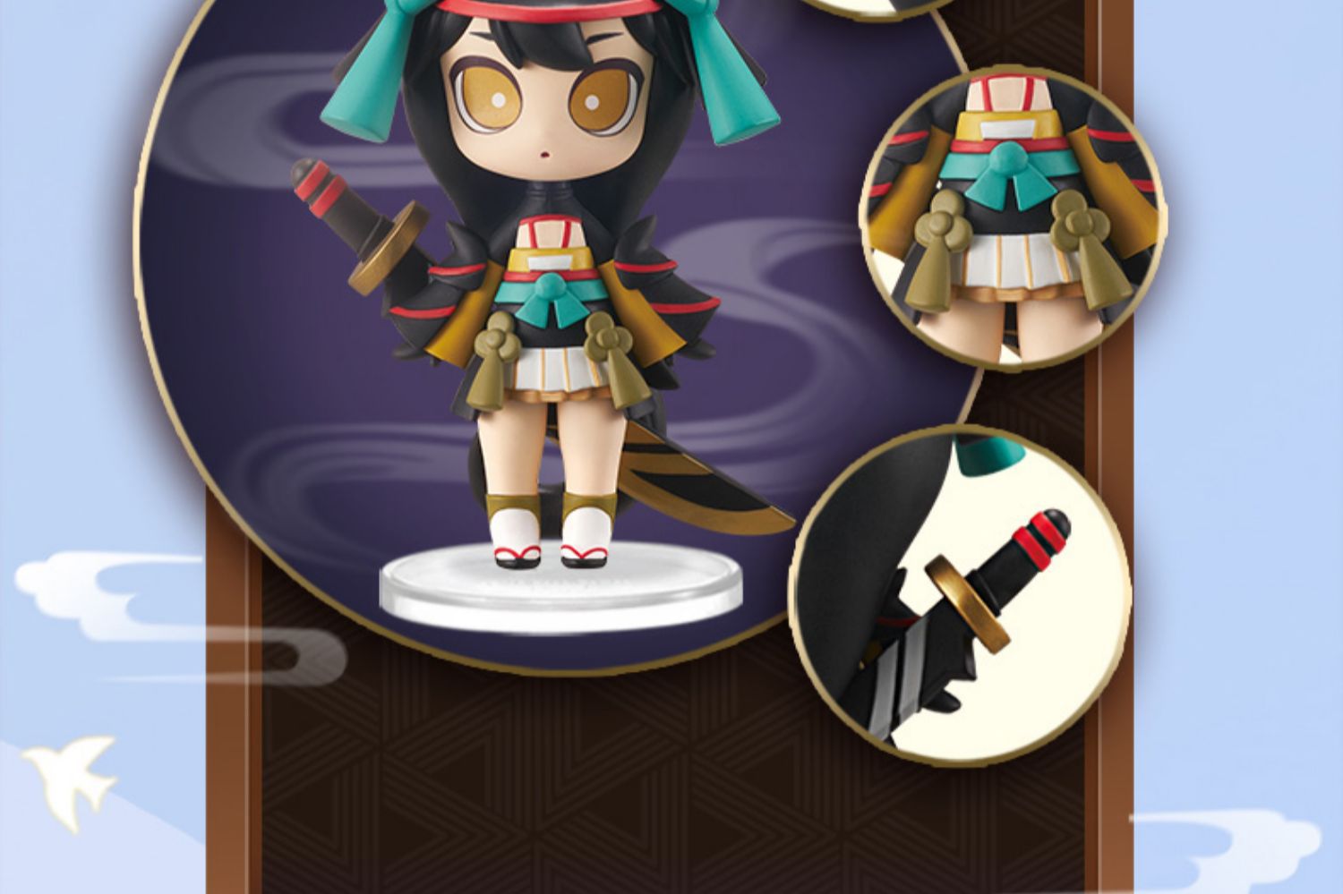 阴阳师盲盒第二弹鬼切山兔3摆件4现世奇趣盒蛋手办人偶