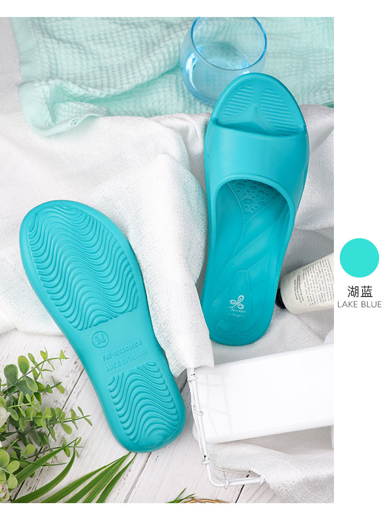 维诺妮卡 进口拖鞋女室内防滑洗澡居家静音儿童拖鞋男家用夏