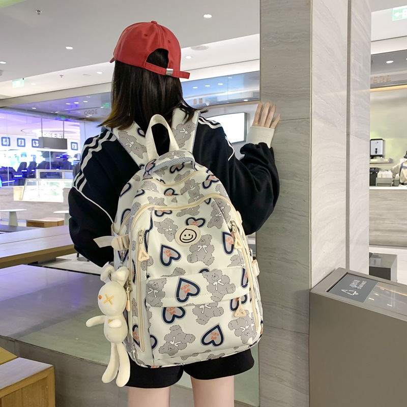 Large-Capacity Backpack Men's Backpack Men's Casual Travel Bag Computer Schoolbag Middle School Junior High School Student College Student Trend