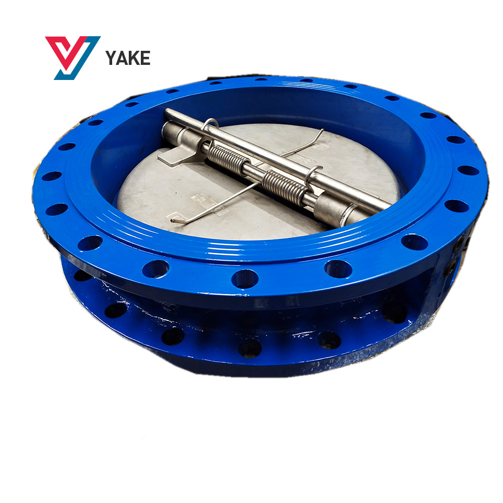 厂家定制法兰对夹蝶形止回阀 h46x-16q