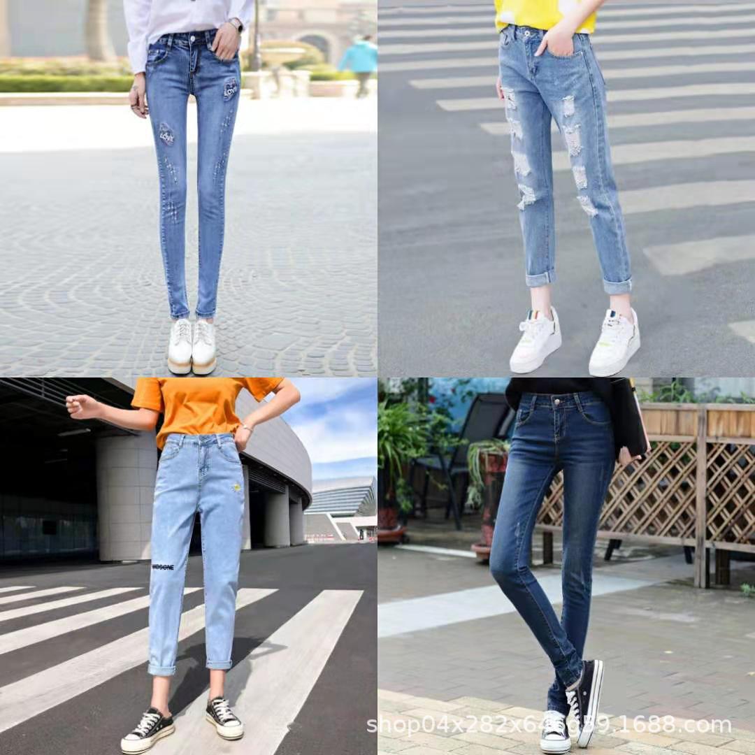 2023 Spring and Summer New Trendy High Waist Wide Leg Denim Trousers Women's Loose Straight Women's Trousers Manufacturer Direct Wholesale