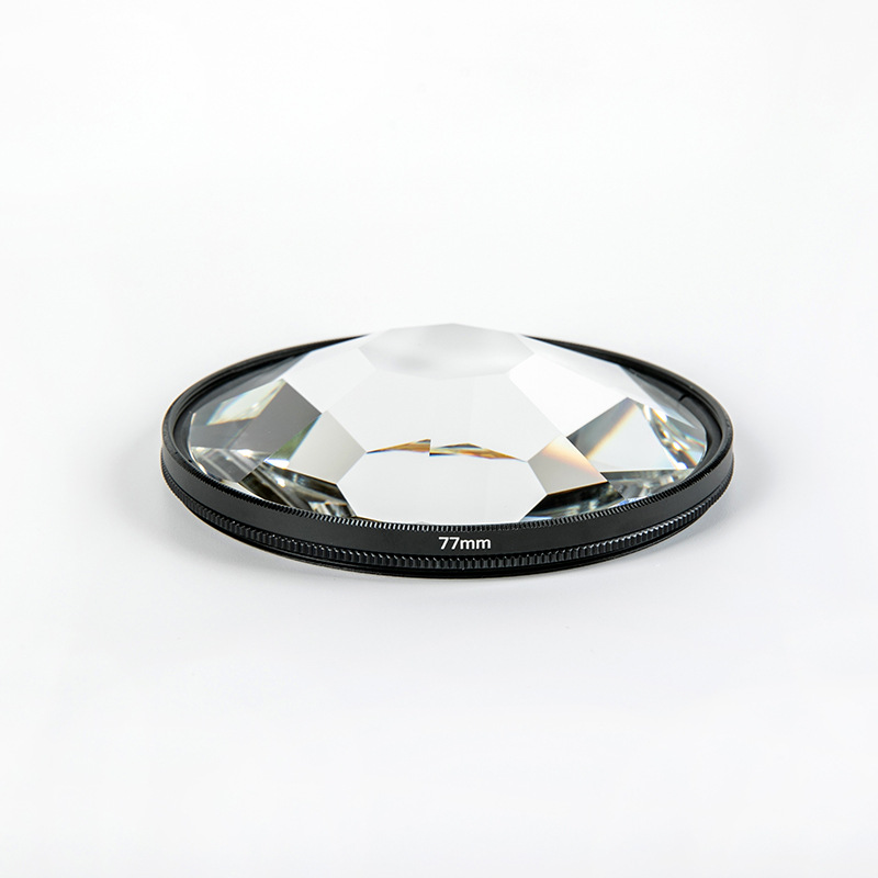 摄影前景虚化影视道具77mm8面万花筒玻璃棱镜单反配件滤镜