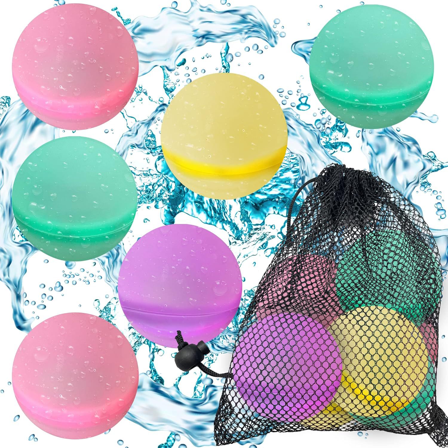 跨境爆款磁力水球 夏日水上戏水水球 儿童打水仗硅胶磁性磁吸水球