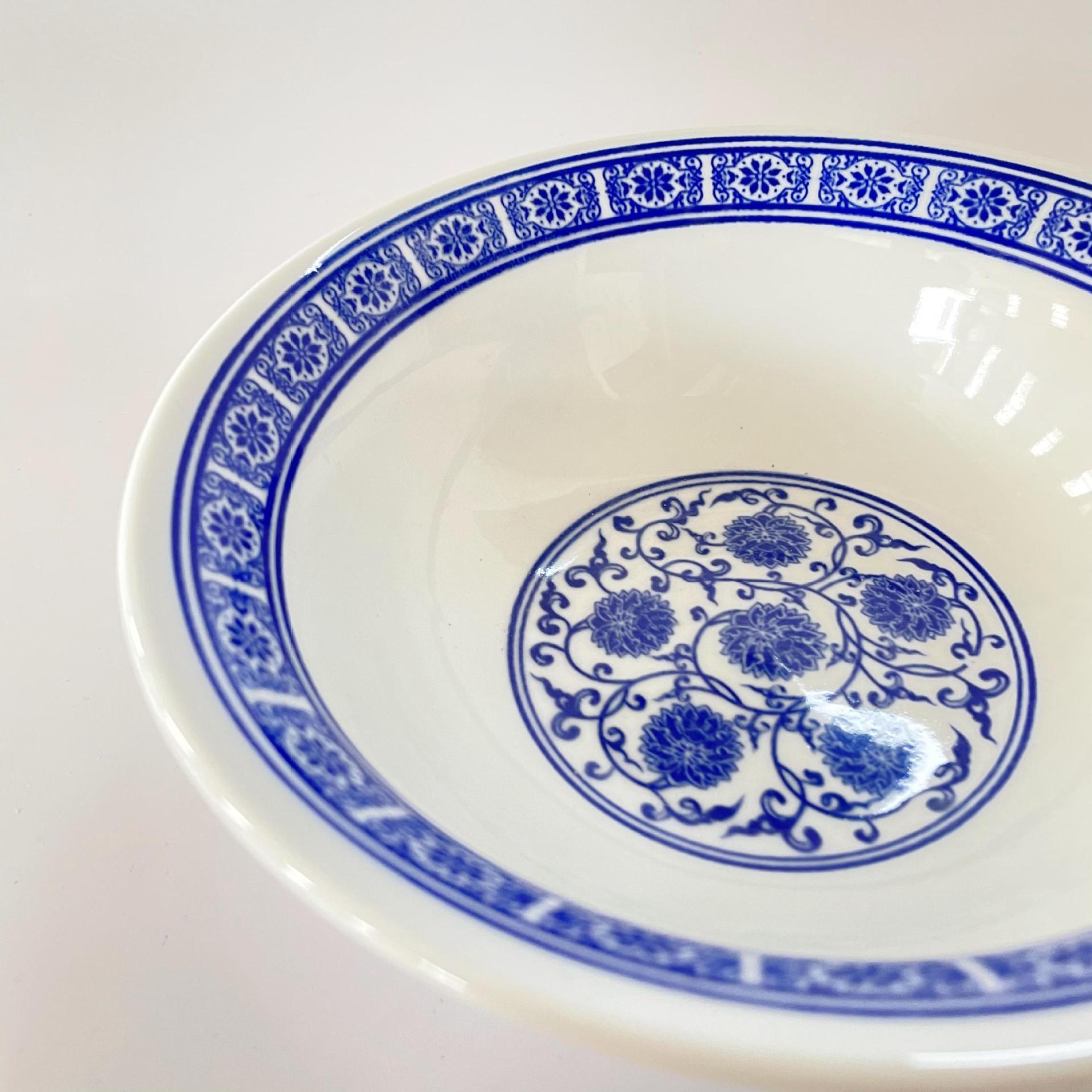 青花瓷手绘正德碗汤碗面碗菜碗扣肉碗米饭碗中式餐具酒店用品