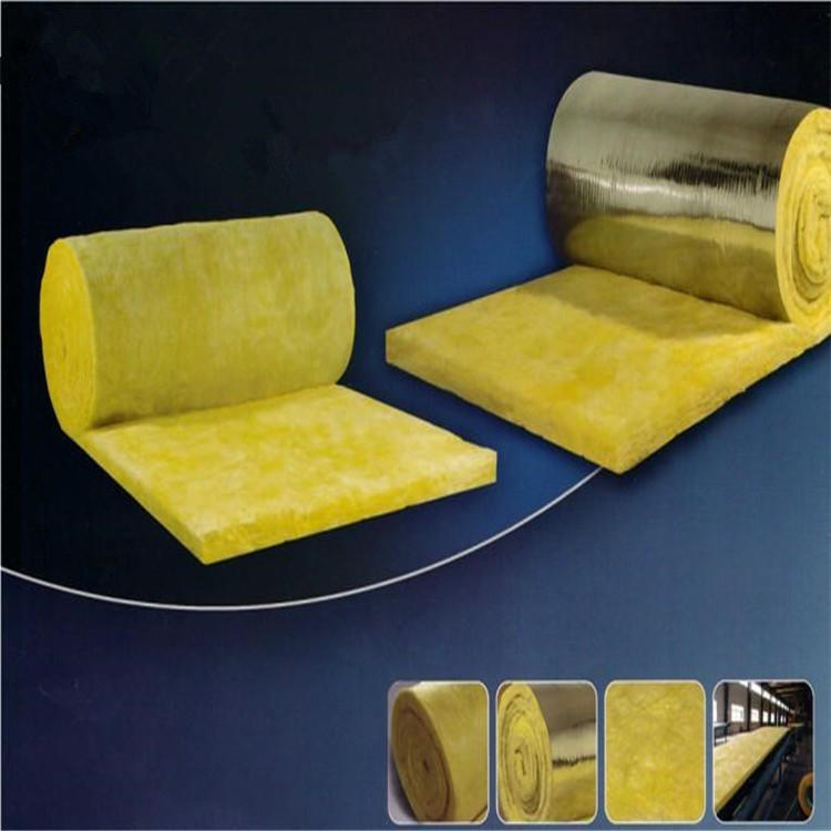 彩钢厂房屋顶养殖大棚隔热保温铝箔玻璃棉毡防火墙体填充玻璃棉毯