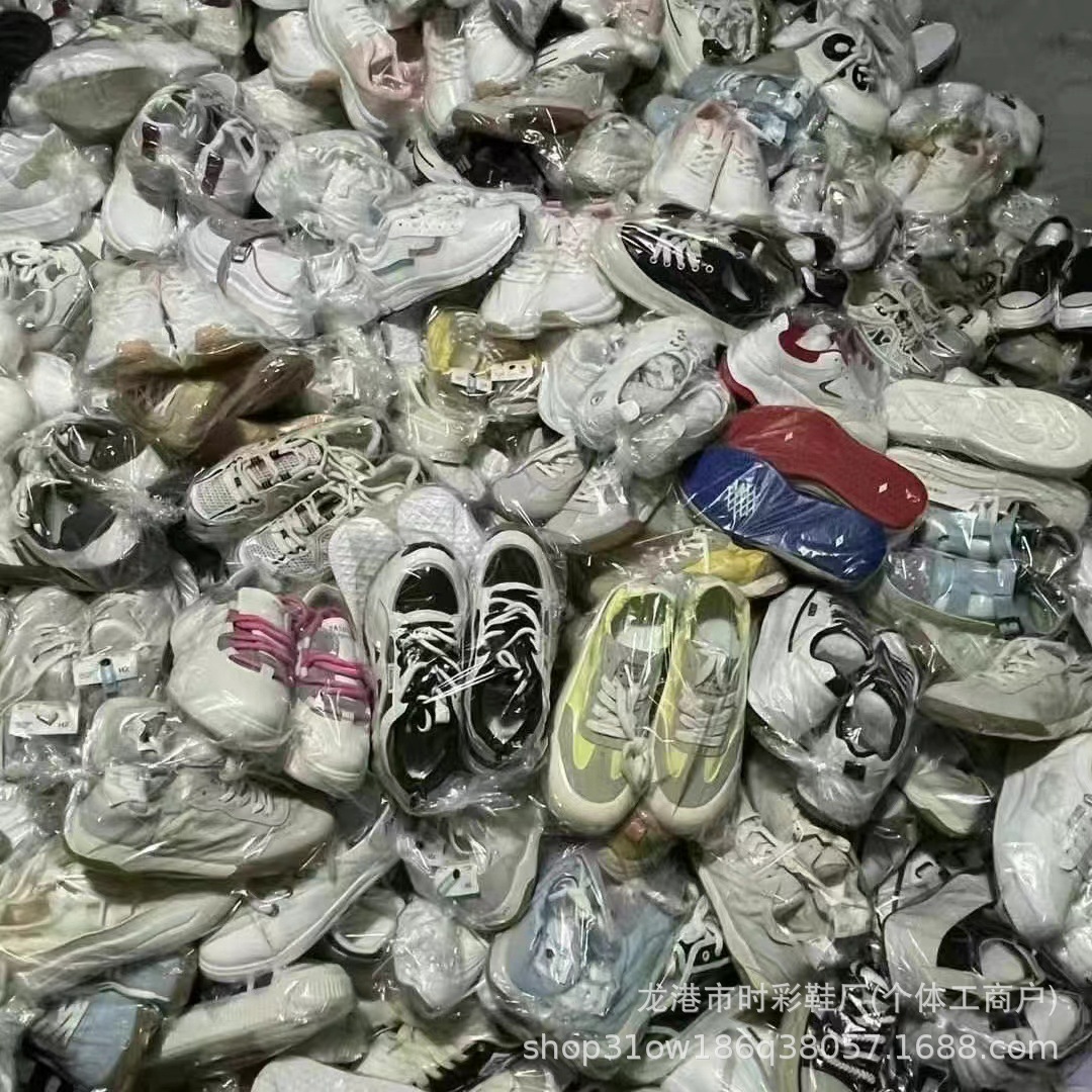 冷粘杂款库存女鞋尾货断码老爹鞋运动休闲鞋摆地摊外贸清仓处理鞋