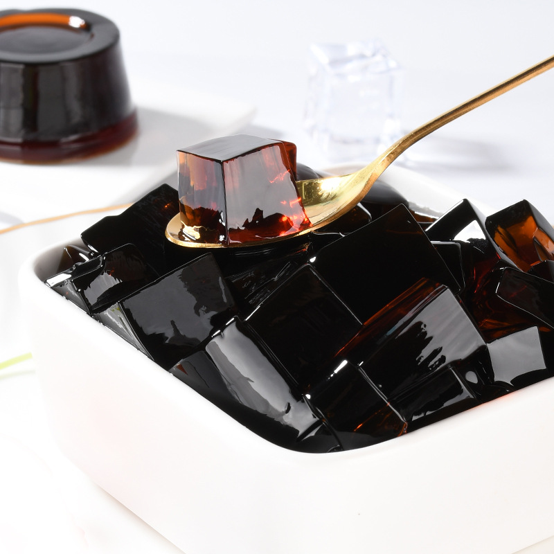 即食仙草冻 烧仙草果冻龟苓膏布丁原味清凉解暑白黑凉粉500g