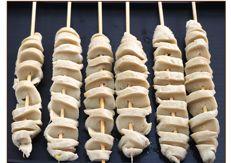 60克面筋串大串原味面筋串烧烤手工面筋串商用冷冻食材20串一包