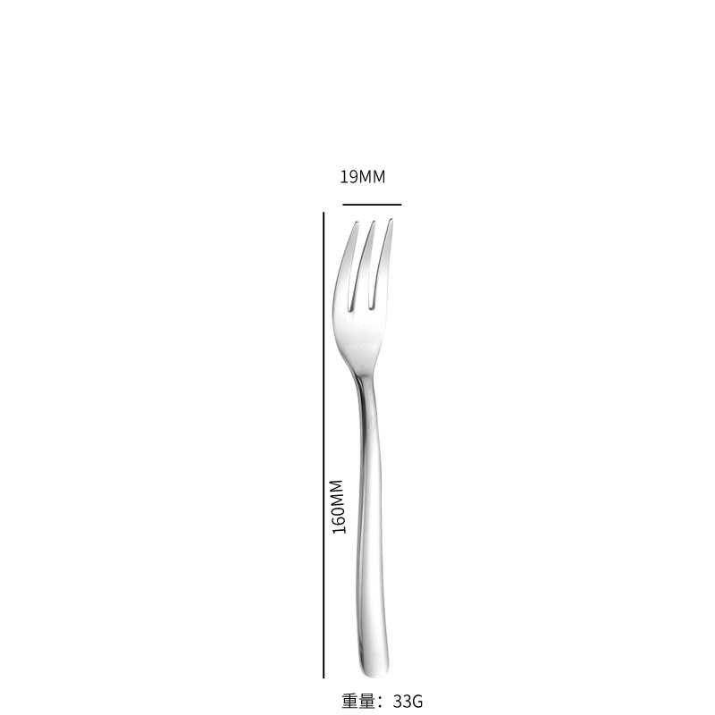 Stainless Steel Tableware French Moonlight Series Thickened Long Handle Western Restaurant Steak Knife, Fork and Spoon Hotel Household for Dinner