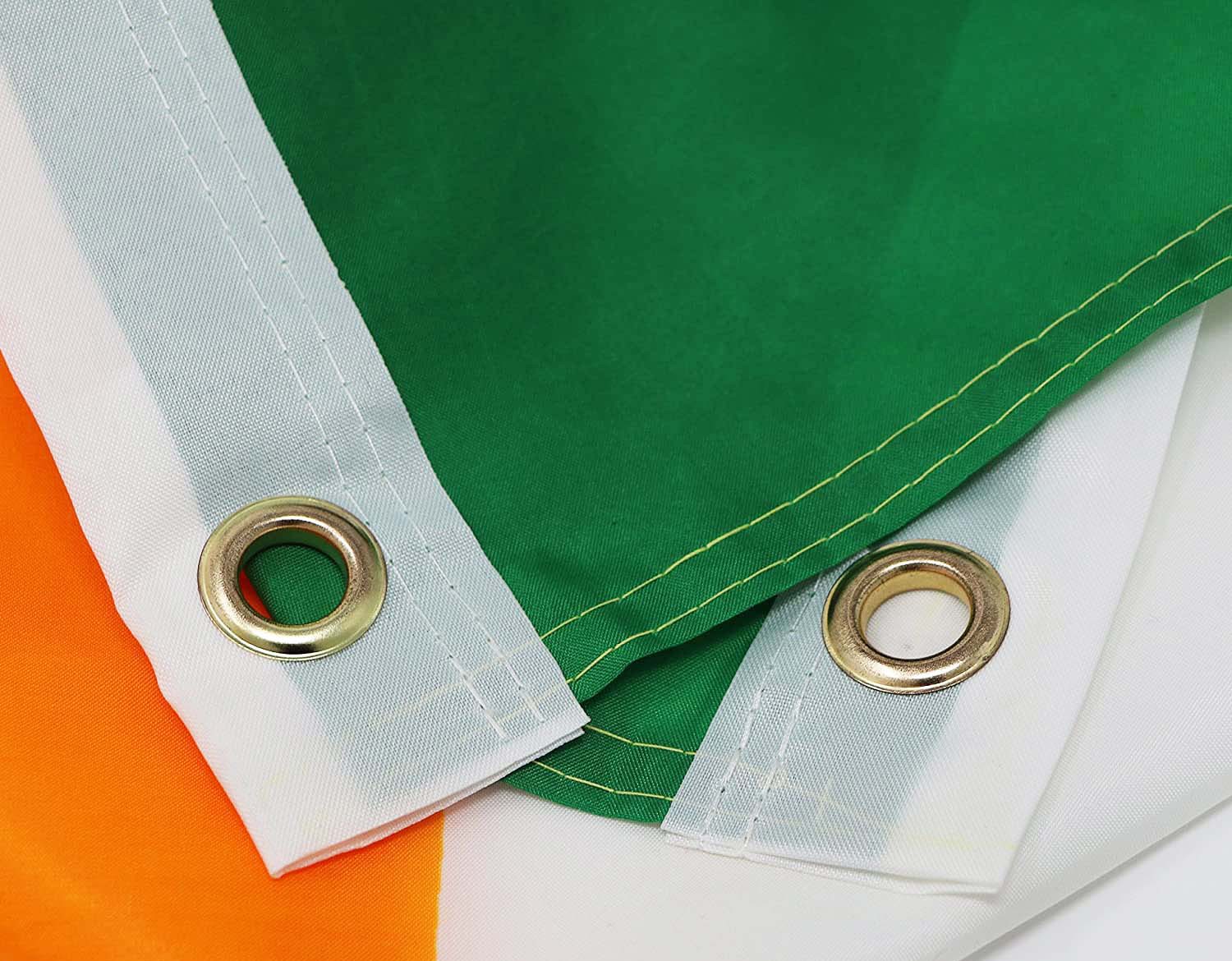 定 制爱尔兰国旗90x150cm涤纶布数码印刷飘扬户外旗帜国旗批发