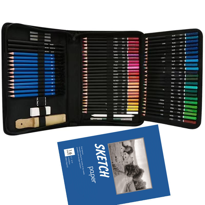 35 Pieces of Drawing Pencil Sets 71 Pieces Sketching Pencil 72 Pieces 96 Pieces 145 Pieces 182 Pieces Colored Pencil Set