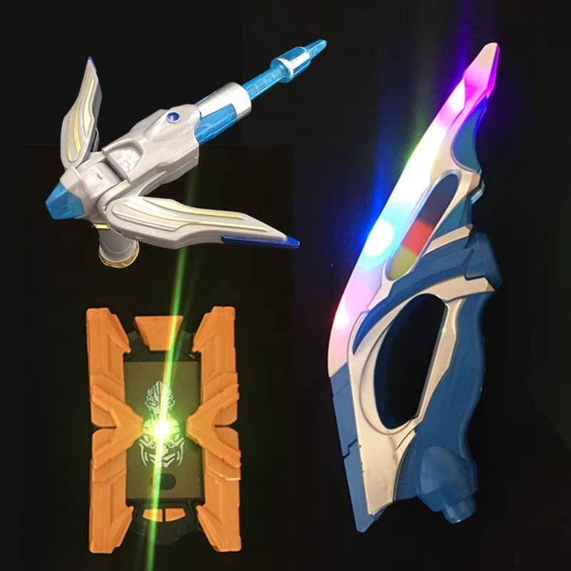 艾克斯银河闪光男孩玩具超越型投镖声光套装奥特曼变身器头镖武器