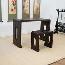 新中式禅意古琴桌古筝演出放置桌国学书画书法桌客厅茶几木质桌子