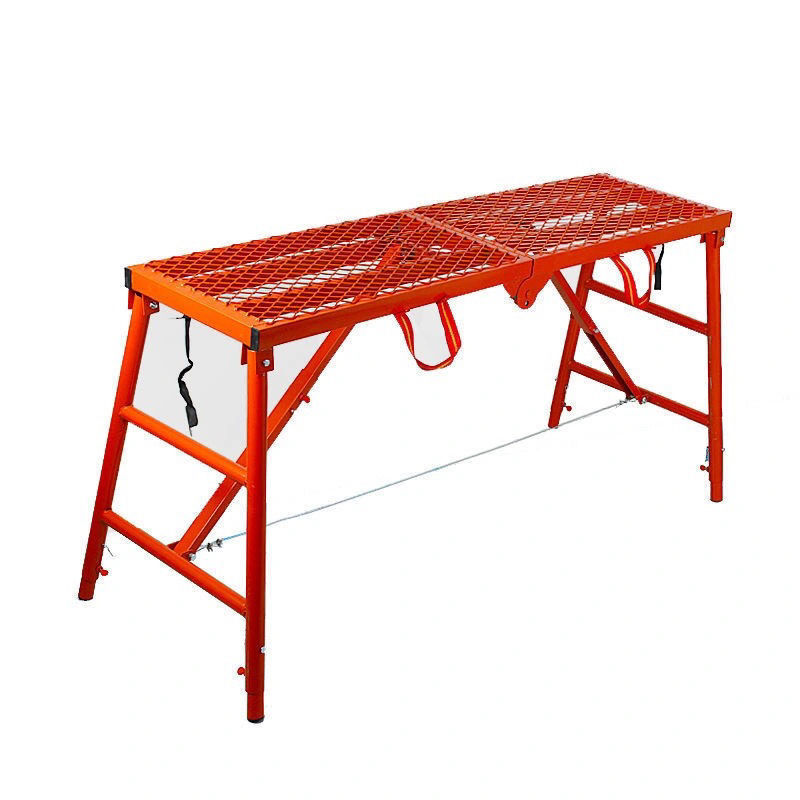 加厚圆管折叠马凳子装修施工平台便携式刮腻子施工家用梯厂家直