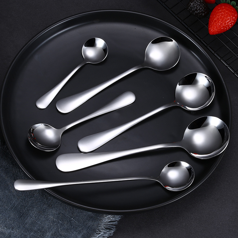 Western Food Knife and Fork 1010 Stainless Steel Tableware Coffee Spoon for Stirring Cake Shovel Hotel Knife, Fork and Spoon Suit Steak Knife