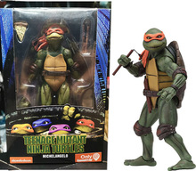 NECA 忍者神龟 1990电影版 TMNT 限定版 7寸可动手办公仔模型摆件