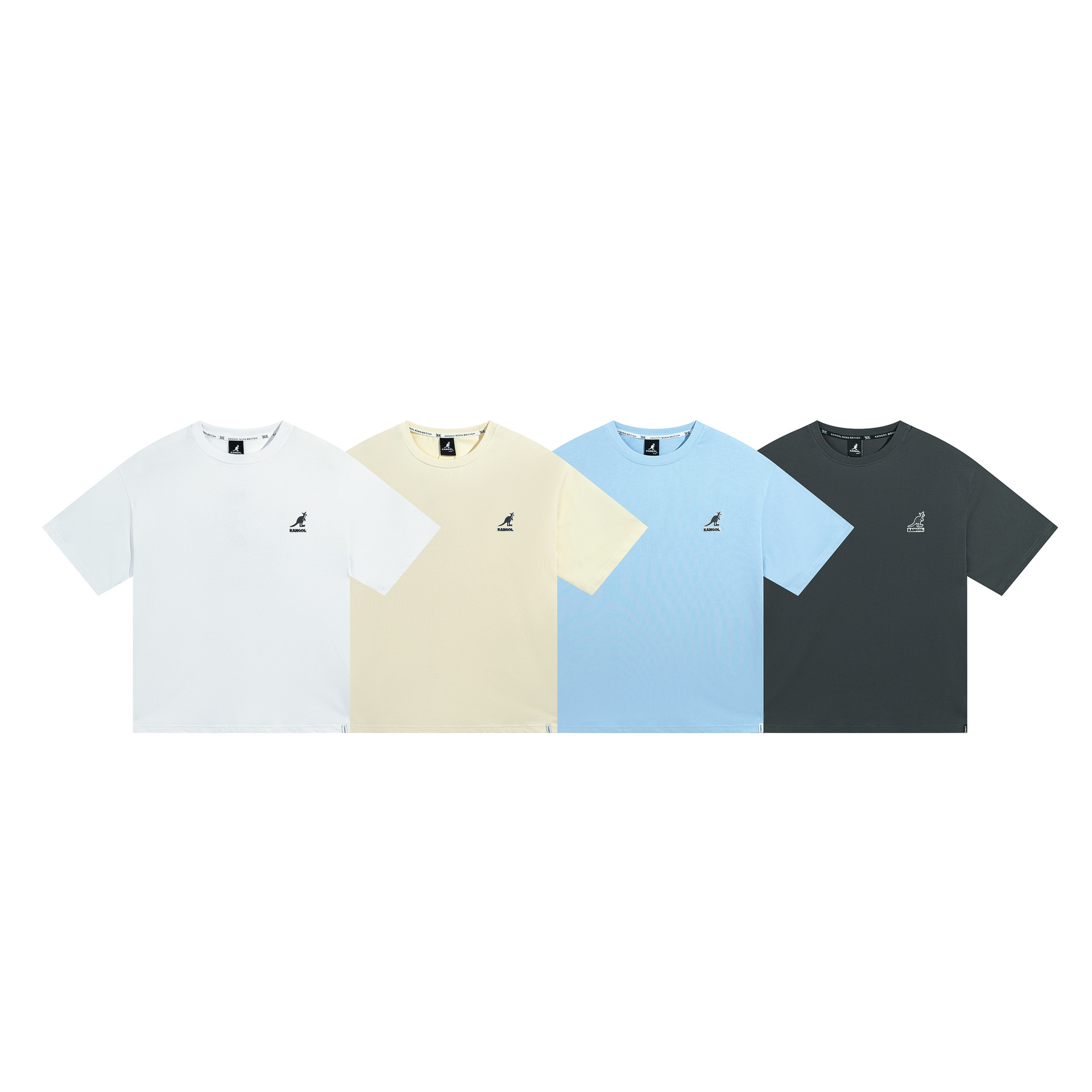 正确版kango袋鼠韩国潮牌23ss夏季新款后背涂鸦卡通印花男女短袖t