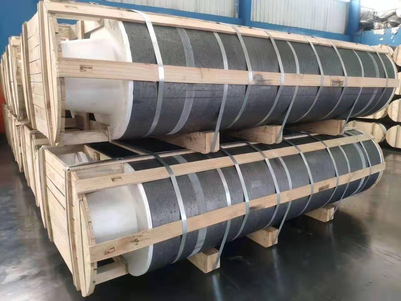 出口用φ350高功率石墨电极(uhp)超高功率石墨电极电弧炉精炼炉