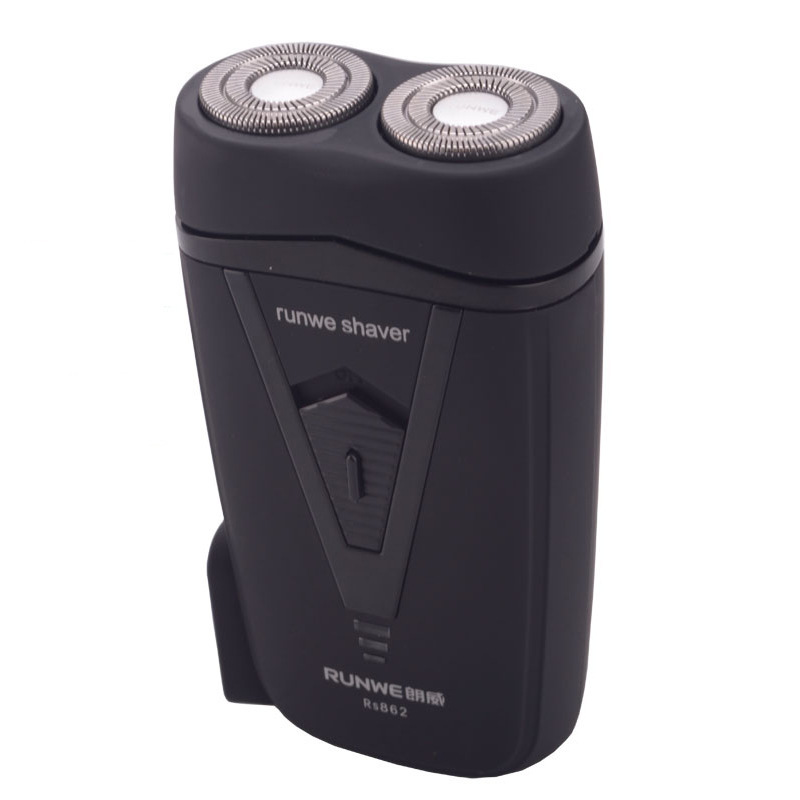 朗威男士电动剃须刀 充电式刮胡刀剃毛器 双头旋转胡须刀rs862