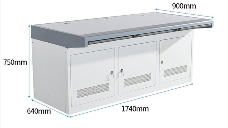 监控操作台三联双联调度台加厚控制台平台四联豪华定制电视墙机柜