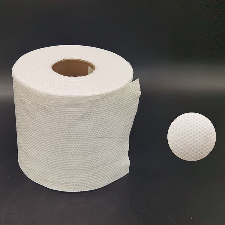 木浆粘胶水刺无纺布珍珠纹木浆布洗脸巾棉柔巾湿巾原料提花无纺布