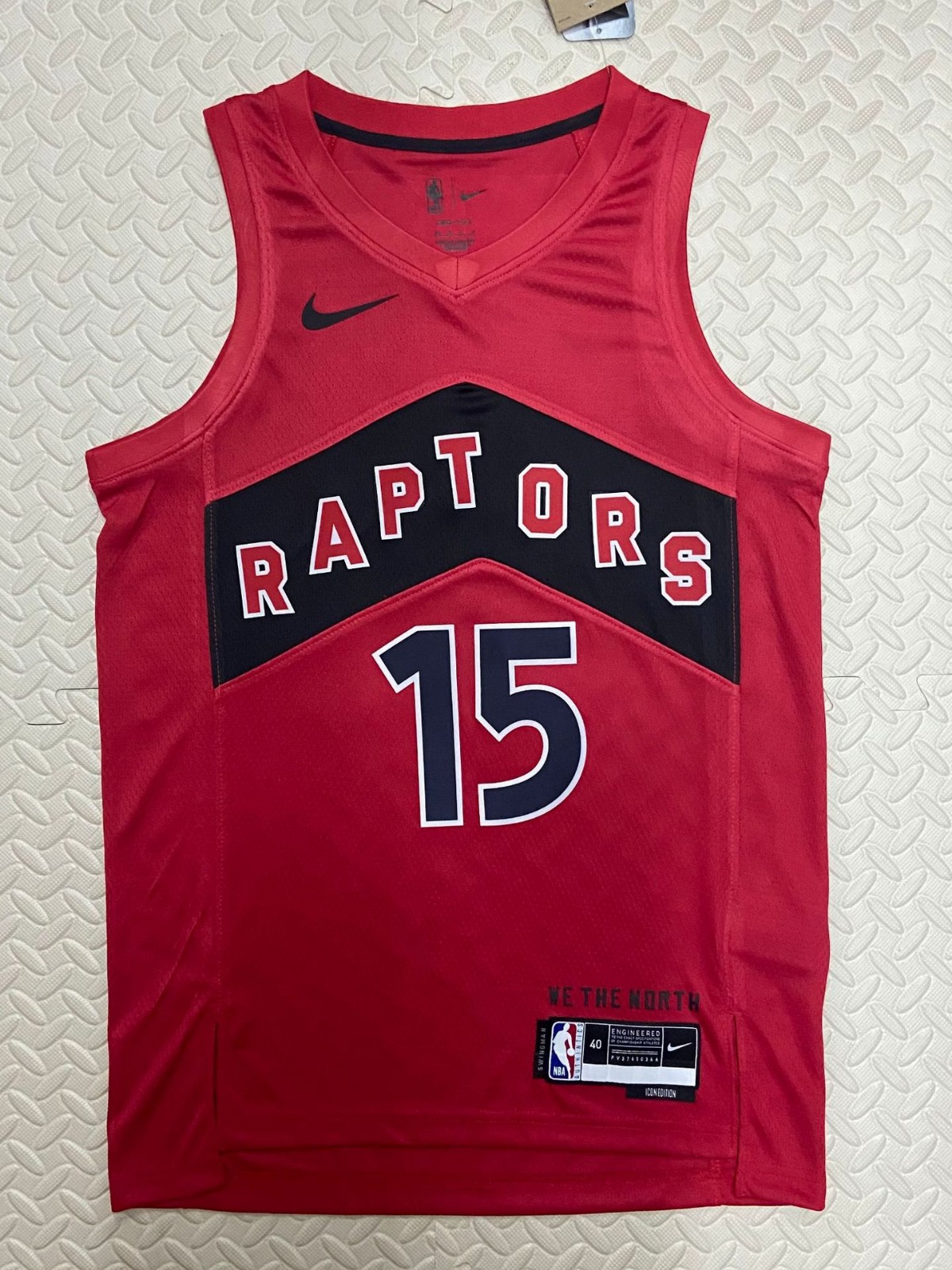 23赛季猛龙队主场客场 1号 麦迪 15号 卡特 4号 巴恩斯丹nba球衣