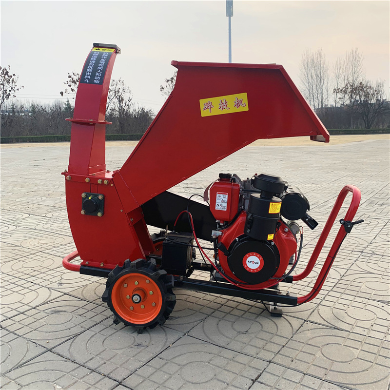 果园树枝杂草碎枝还田机 绿化修剪树枝打碎机 柴油瓜秧秸秆切碎机