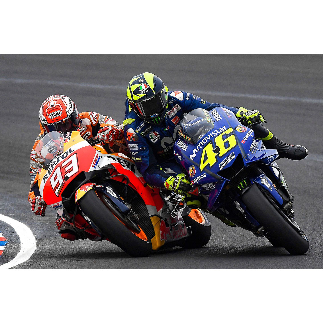 93号马奎斯海报a星骑行机车罗西哈雷宿舍贴画越野重机车房间壁纸