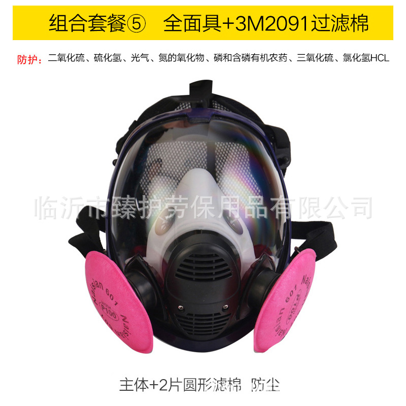 Gas Mask Spray Paint Pesticide Chemical Fire Fighting Formaldehyde Polishing Dust Decoration Mask Spherical Cross-Border Generation