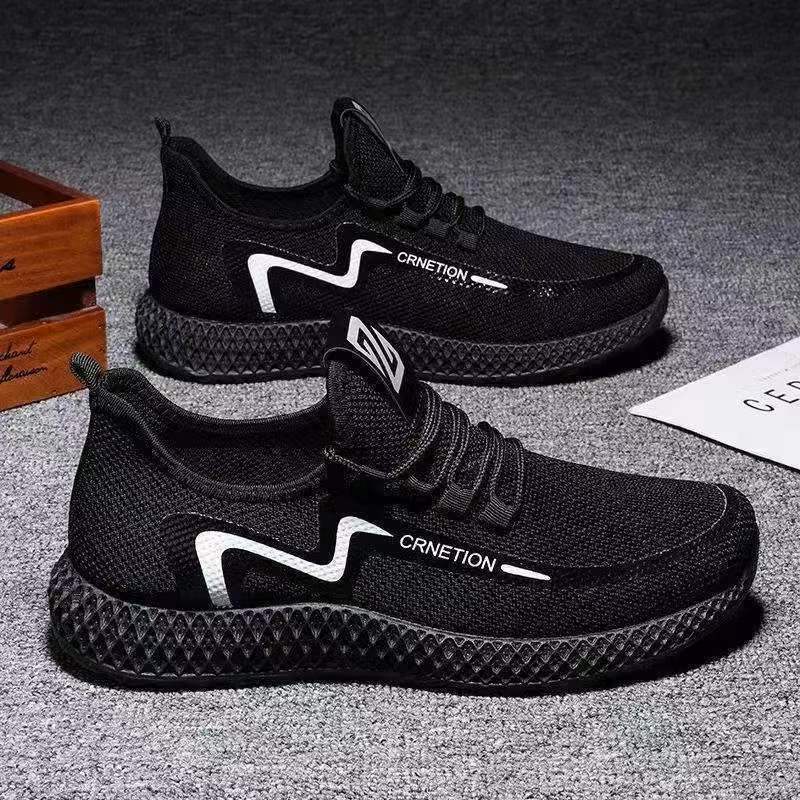 Cross-Border New Arrival Men's Shoes Fashion Casual Shoes Trendy Versatile Breathable Sneaker Men's Cloth Shoes Factory Wholesale