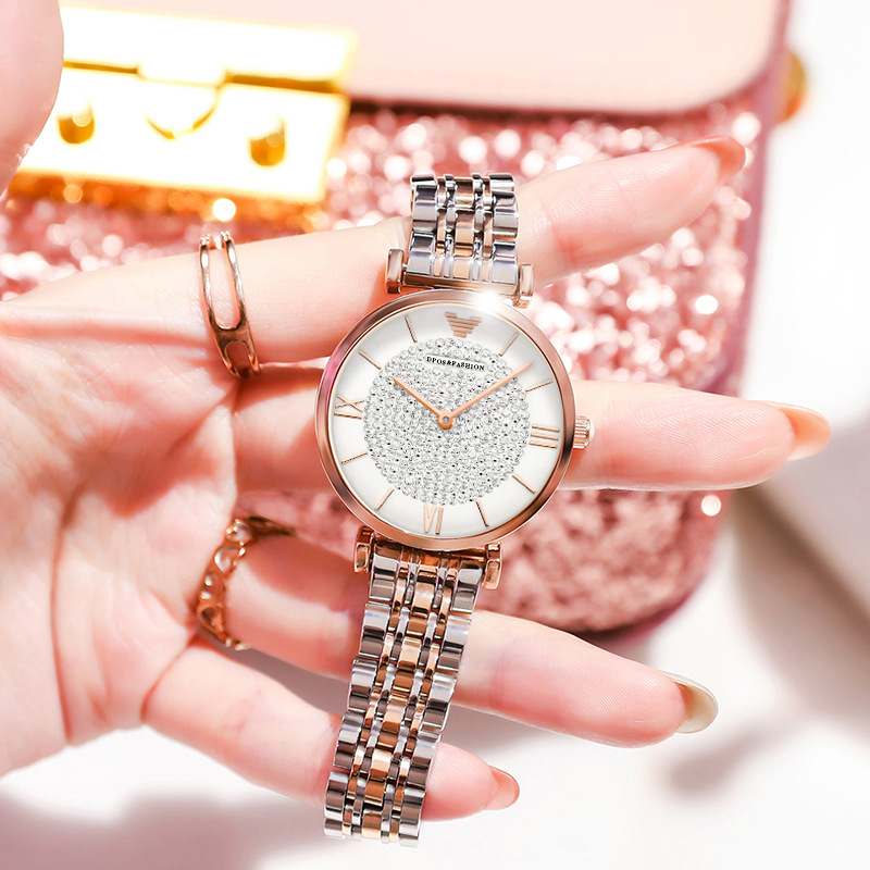 新款满天星阿么尼女士手表批发定制有现货