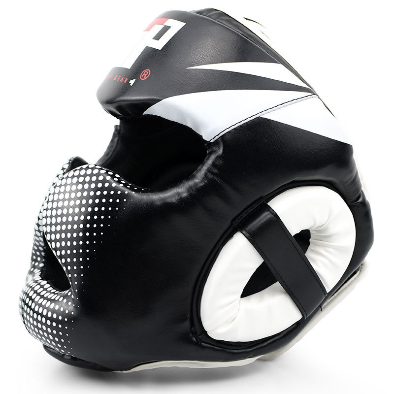 成人散打拳击头盔泰拳mma格斗搏击跆拳道护头头盔护面训练护具