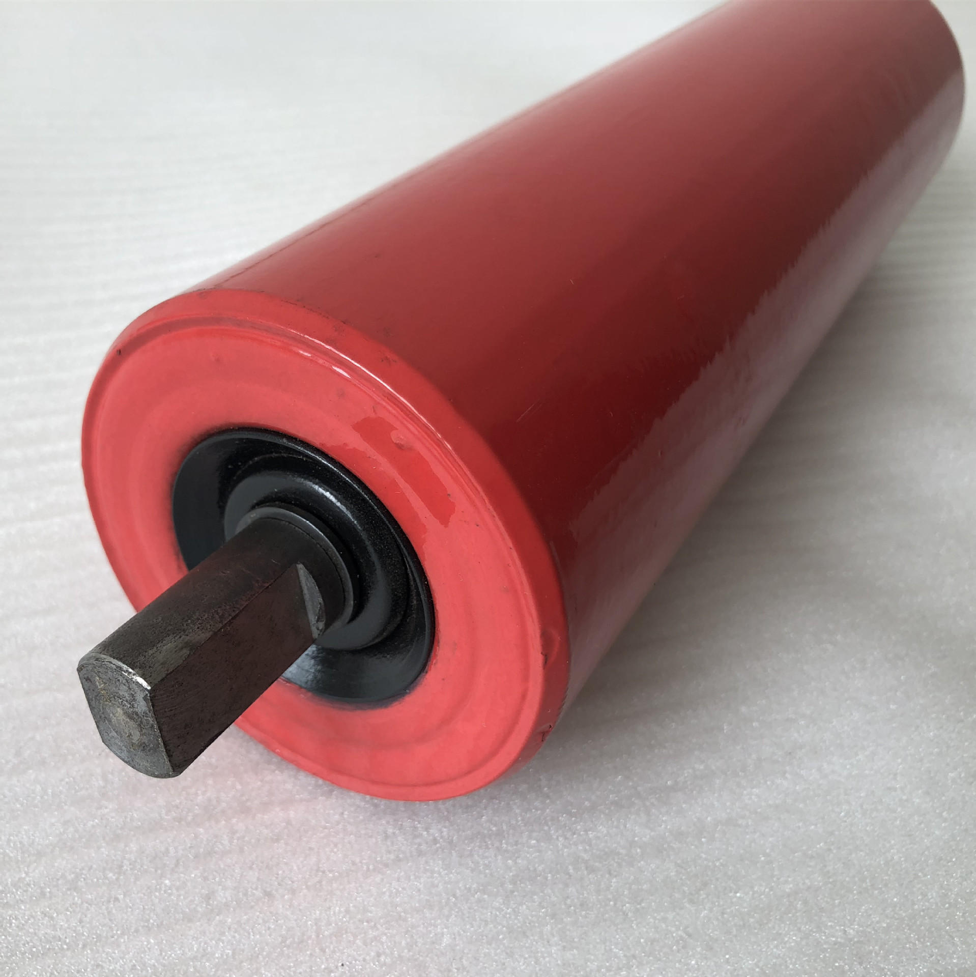 输送机包胶托辊 无动力滚筒 流水线重型输送滚筒 传动托辊