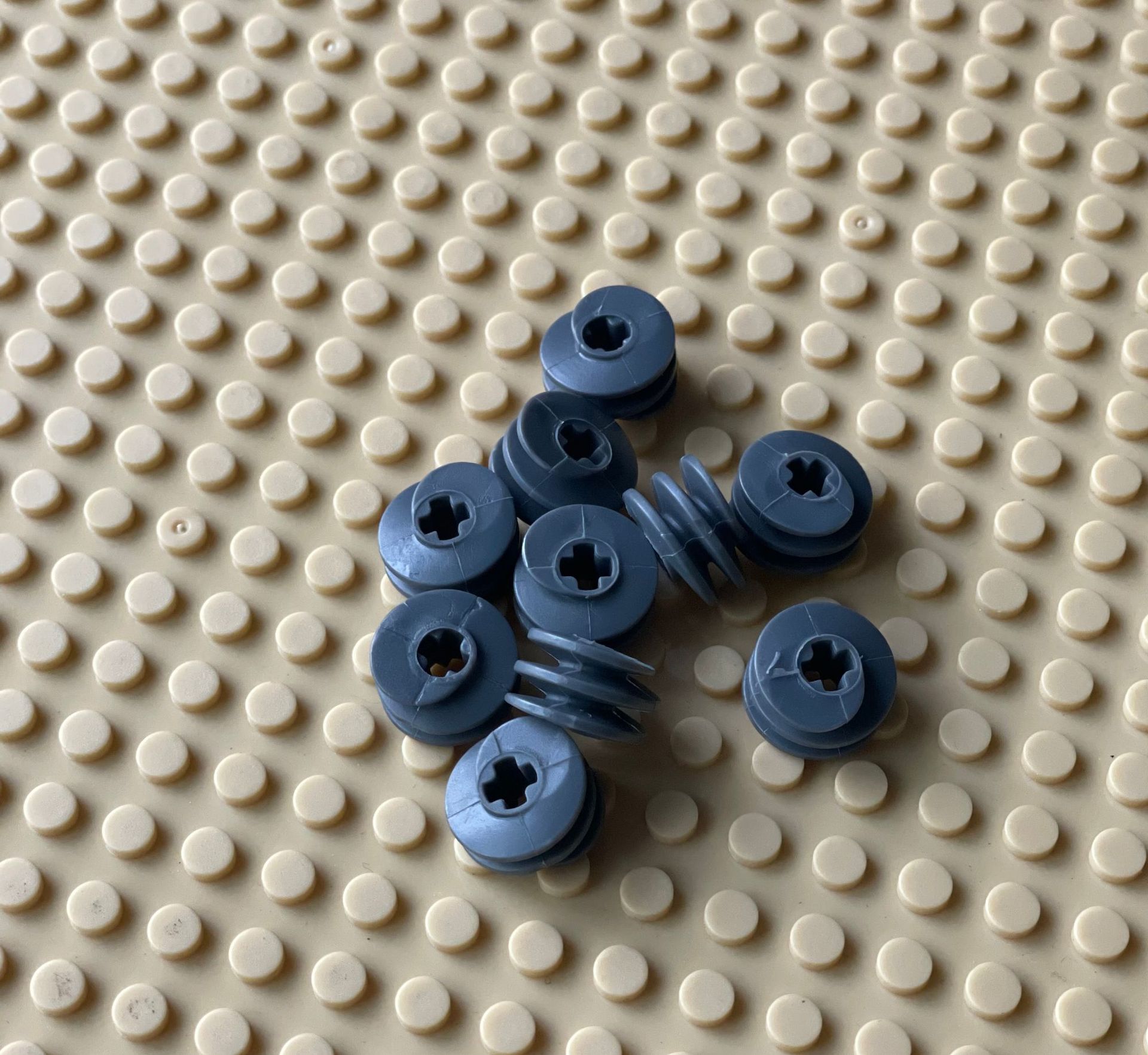 国产积木兼容乐高27938科技配件螺旋齿蜗杆