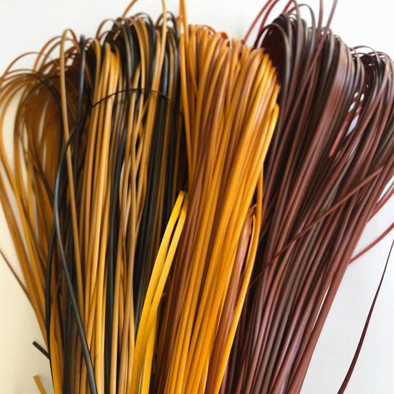 厂家直供5毫米塑料藤条胶藤编织包包花瓶材料藤皮藤织带批发定制