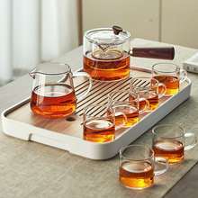 杰航玻璃茶具套装茶壶功夫茶家用会客茶杯简约茶台办公泡茶整套
