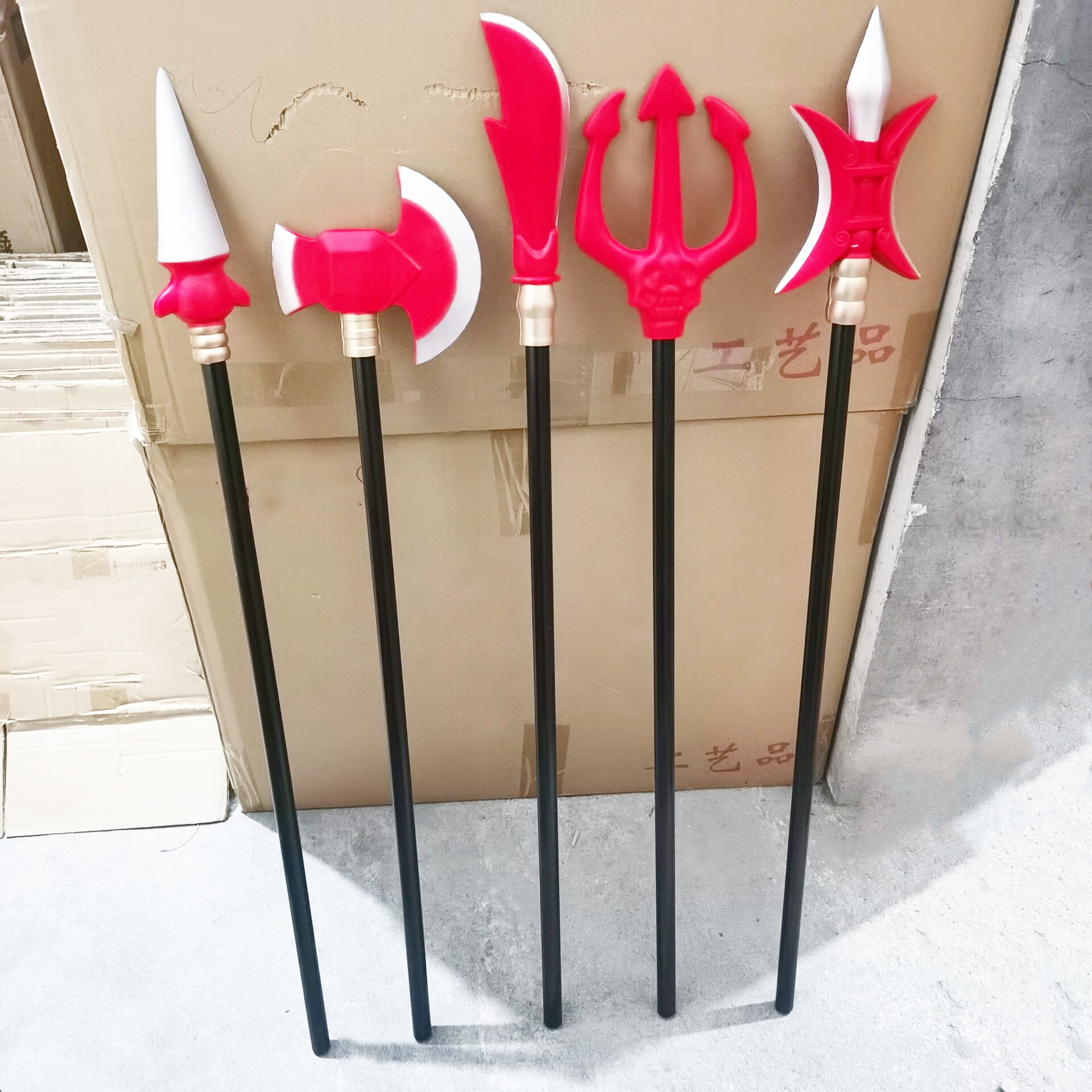 大号pu兵器泡沫三国兵器软胶刀剑玩具景区好卖工艺品批发发泡刀斧