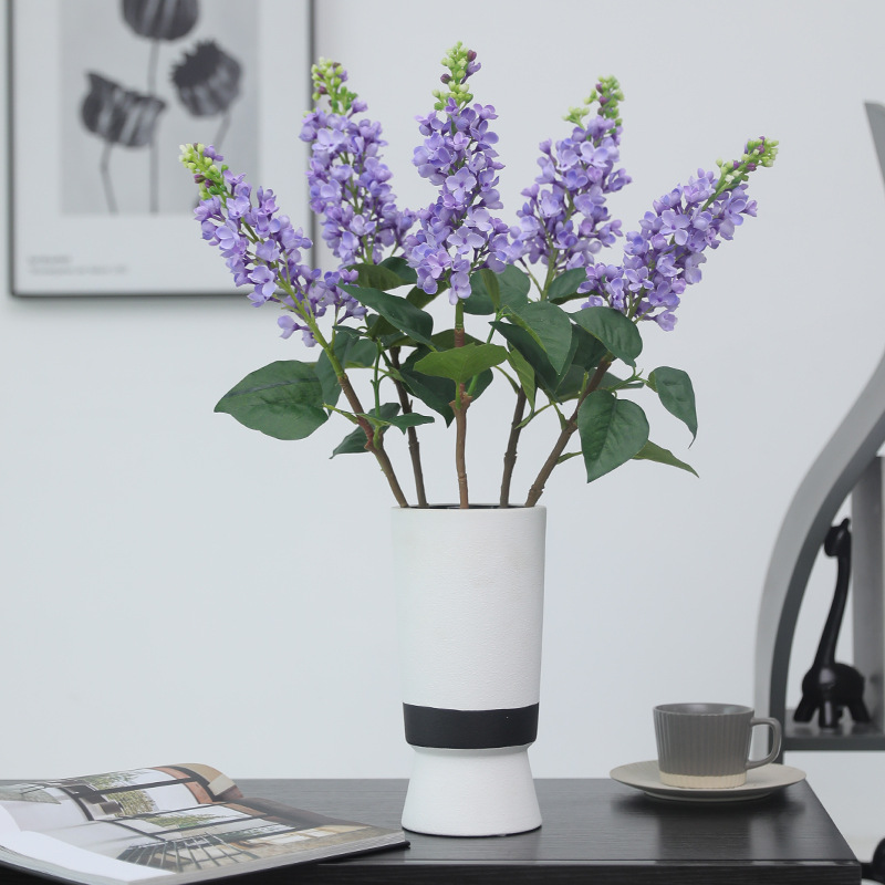 紫罗兰仿真花家居舞台酒店婚庆装饰花材飞燕草绢花风信子假花道具