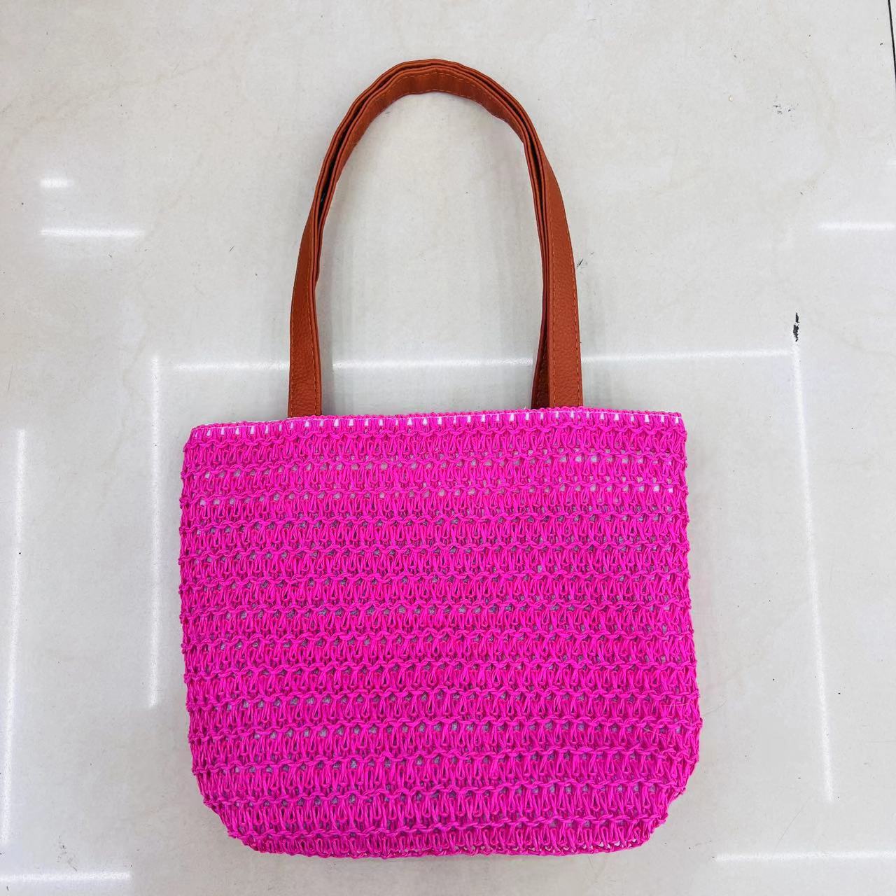 Cross-Border New Arrival Popular Paper Woven Fresh, Cute and Simple Student Party Unique One-Shoulder Mummy Small Shopping Twitter Bag