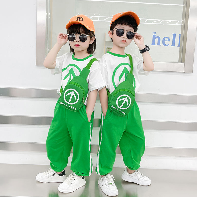 加厚童装两件套 男女童学院风园服海军风班服龙凤胎兄妹装姐弟装跨境