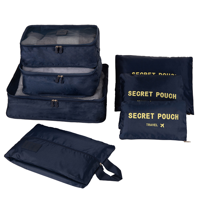Korean Travel Storage Kit Business Trip Underwear Clothing Buggy Bag Thickened Set Storage Six-Piece Set Seven Piece Set