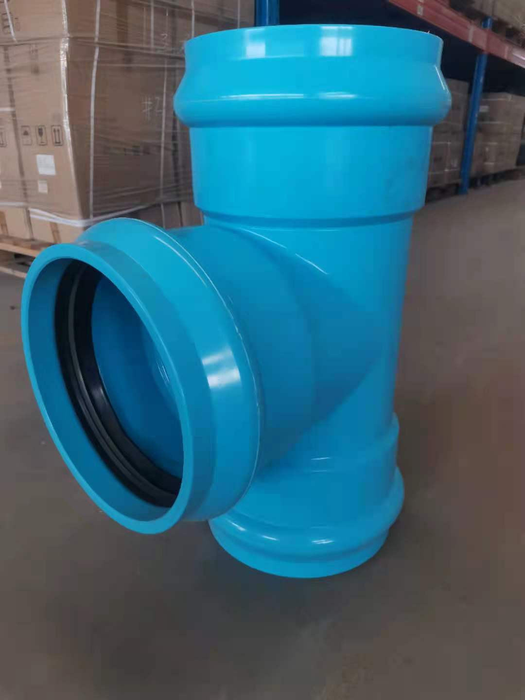 pvc-u管材管件水管道upvc接头两承一插正三通三承插口异径三通